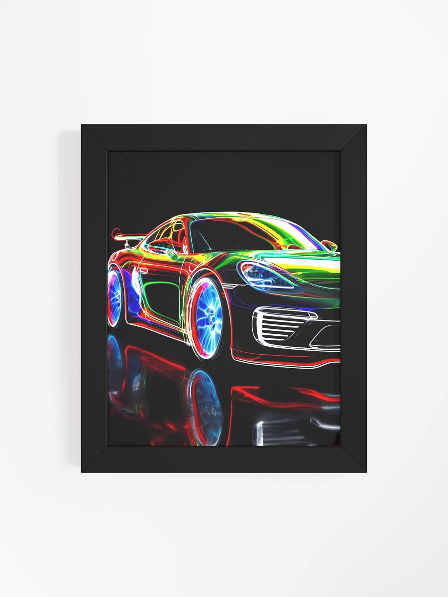 Neon Car Elegance Framed Poster product image (5)