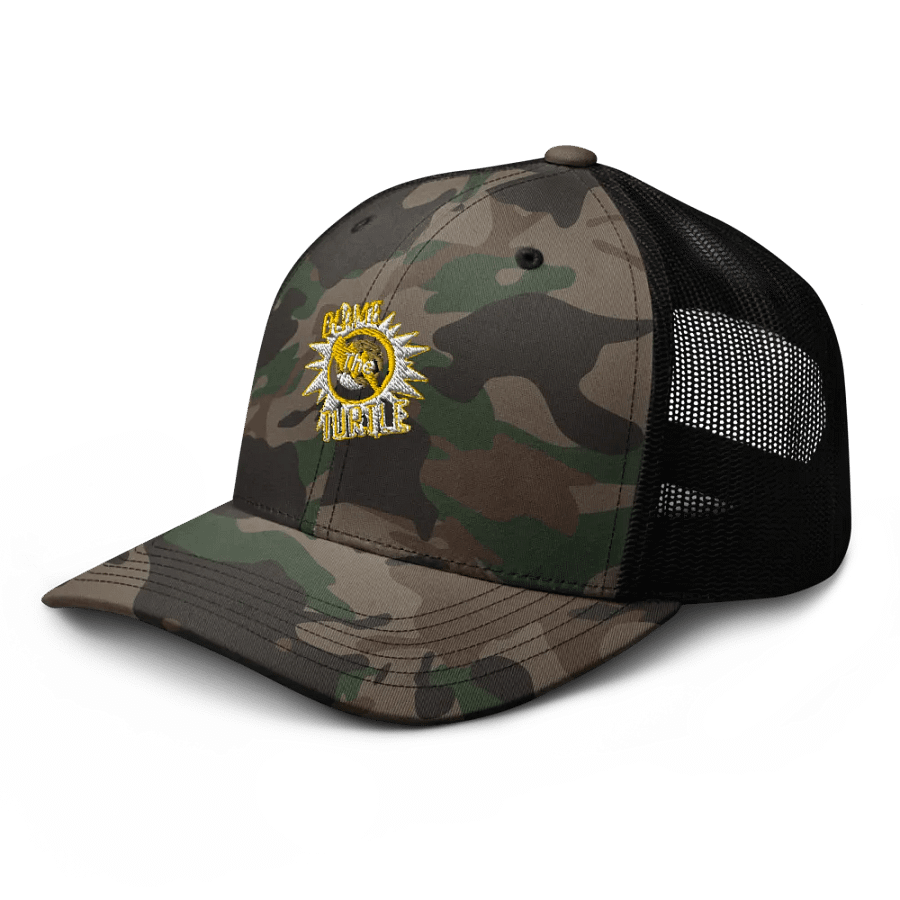 Blame The Turtle! Camo Trucker Hat product image (6)