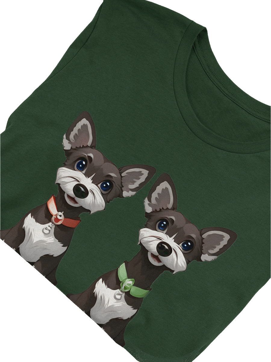 Cartoon Schnauzer Theme T-shirt product image (40)