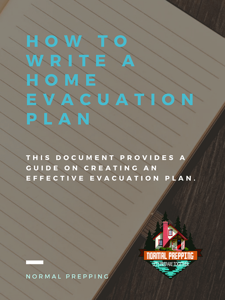 How to Write a Home Evacuation Plan Template product image (1)