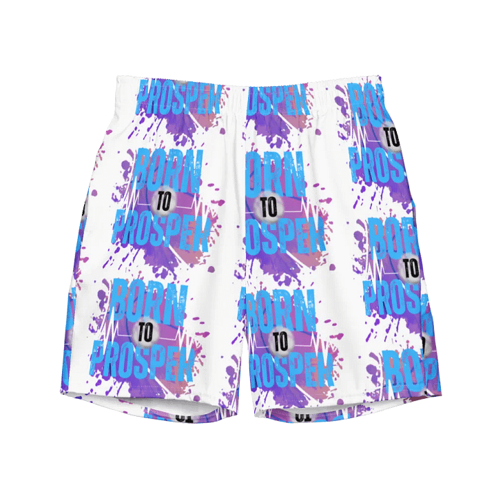 Born to Prosper All-Over Swim Trunks product image (2)