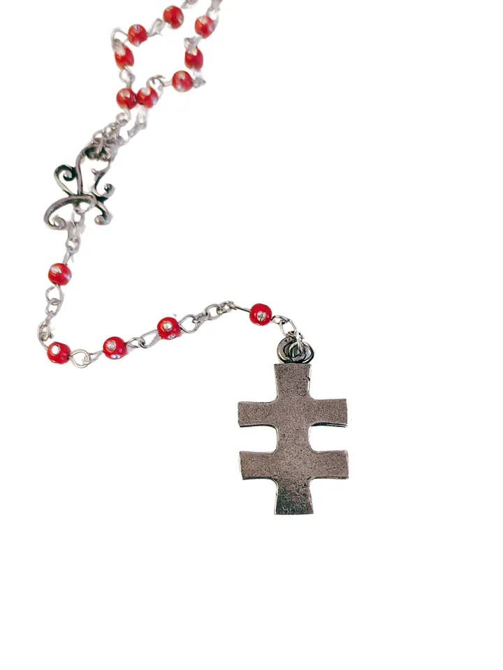 Original F&TM Cross Red Rosary product image (1)
