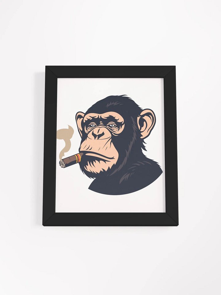 Badass Chimp - Framed Matte Poster product image (12)