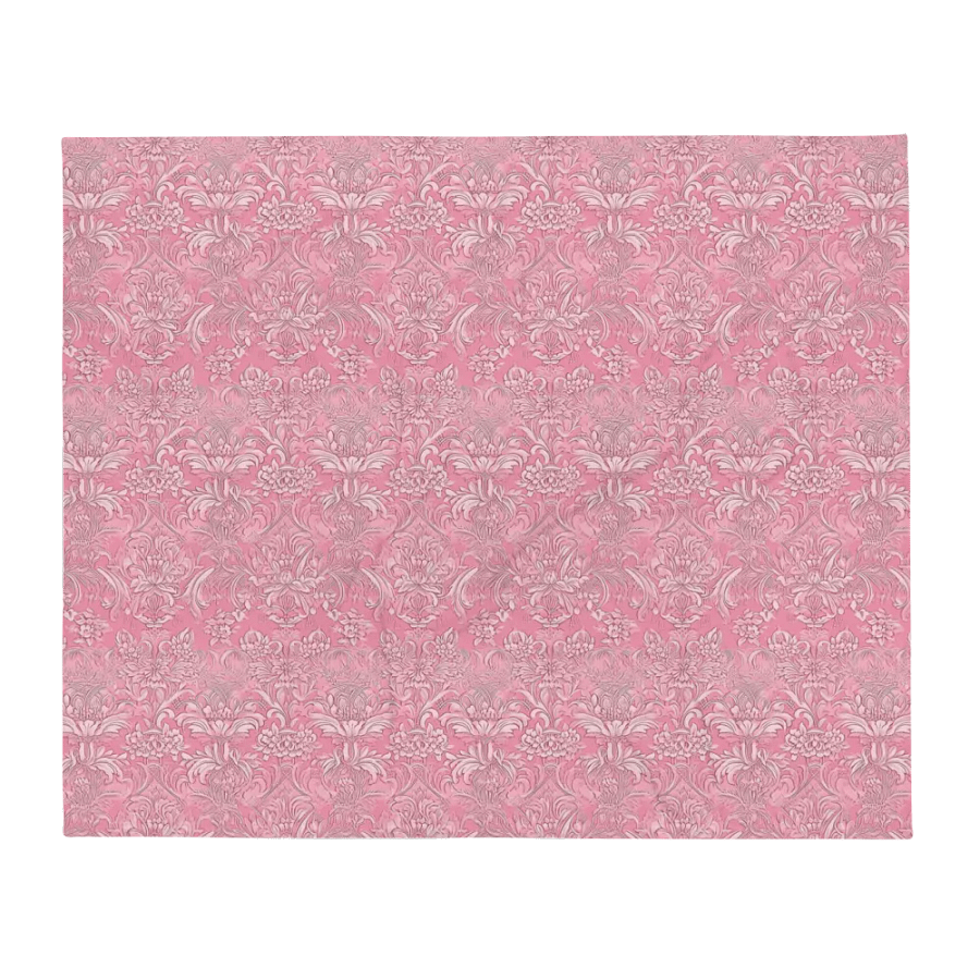 Pink Damask Blanket product image (1)