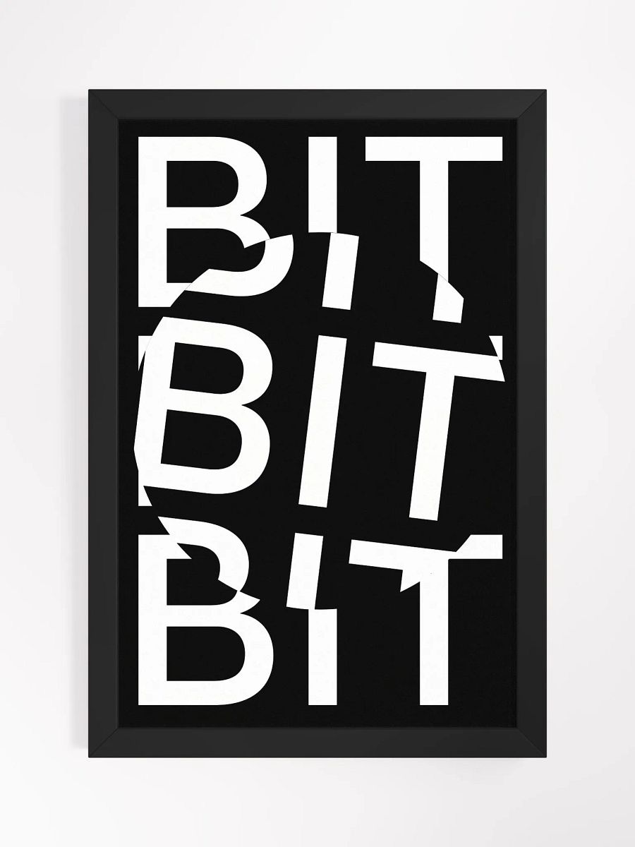 BIT COIN POSTER (BLACK) [framed] product image (1)