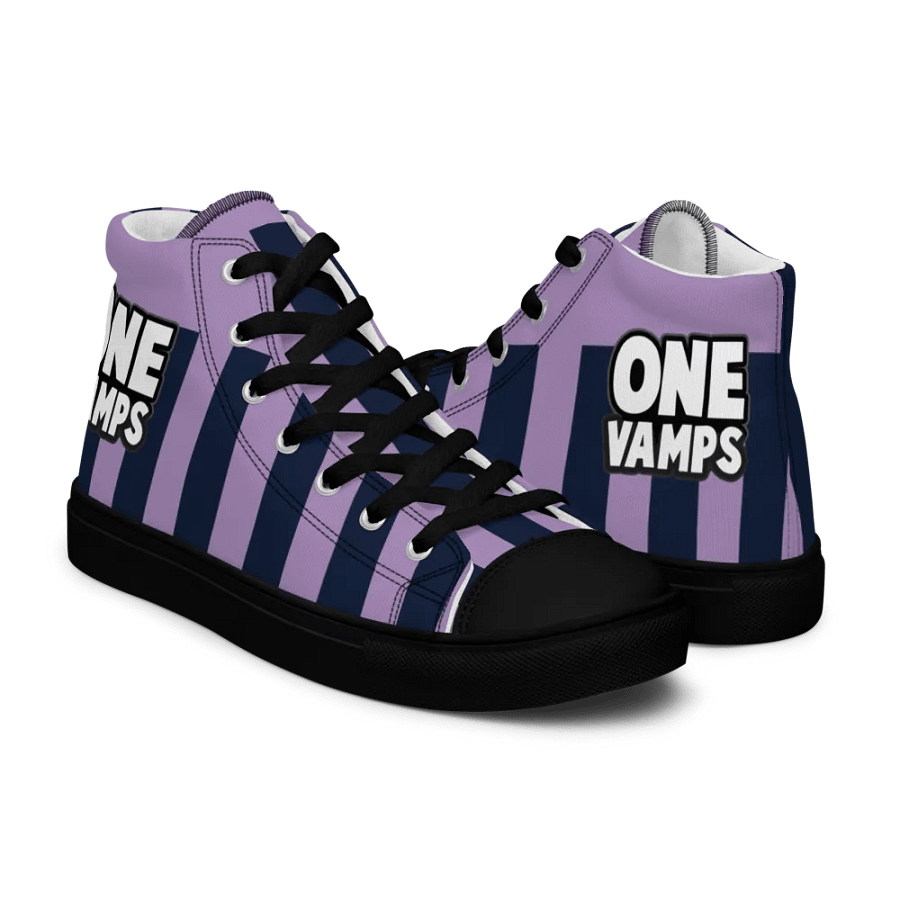 Women's High Top Canvas Shoes OneVamps Purple Blue color product image (11)