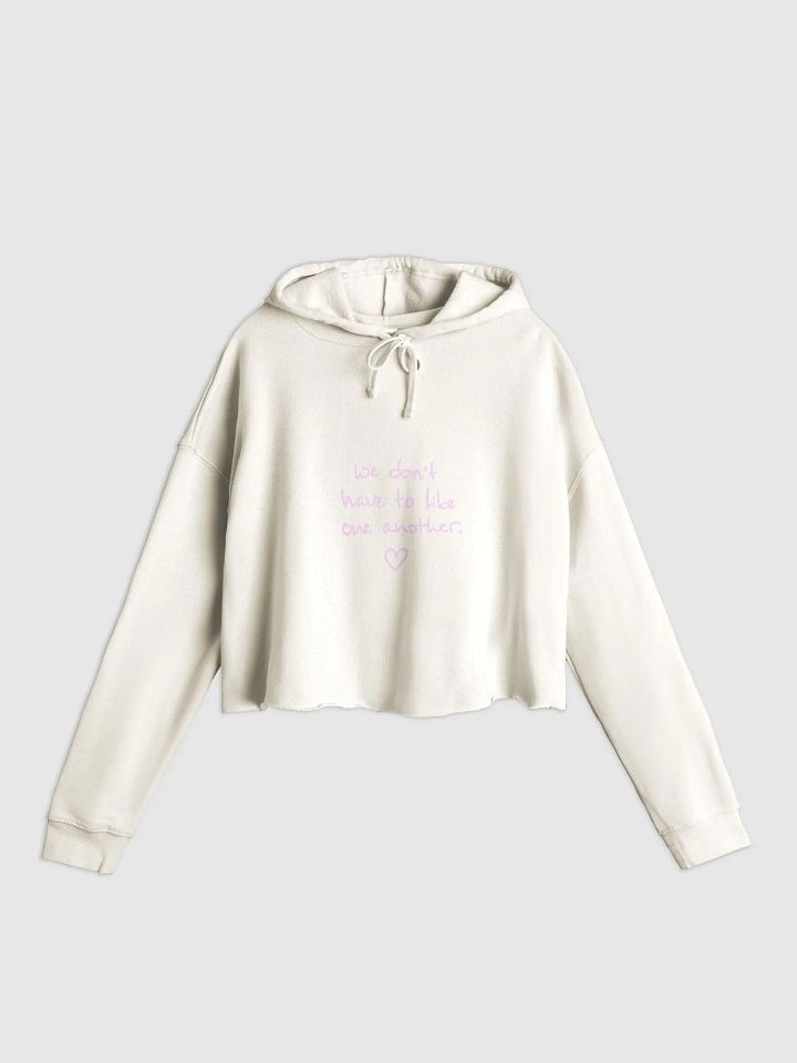 ONE ANOTHER (light-pink design) lightweight cropped hoodie product image (3)