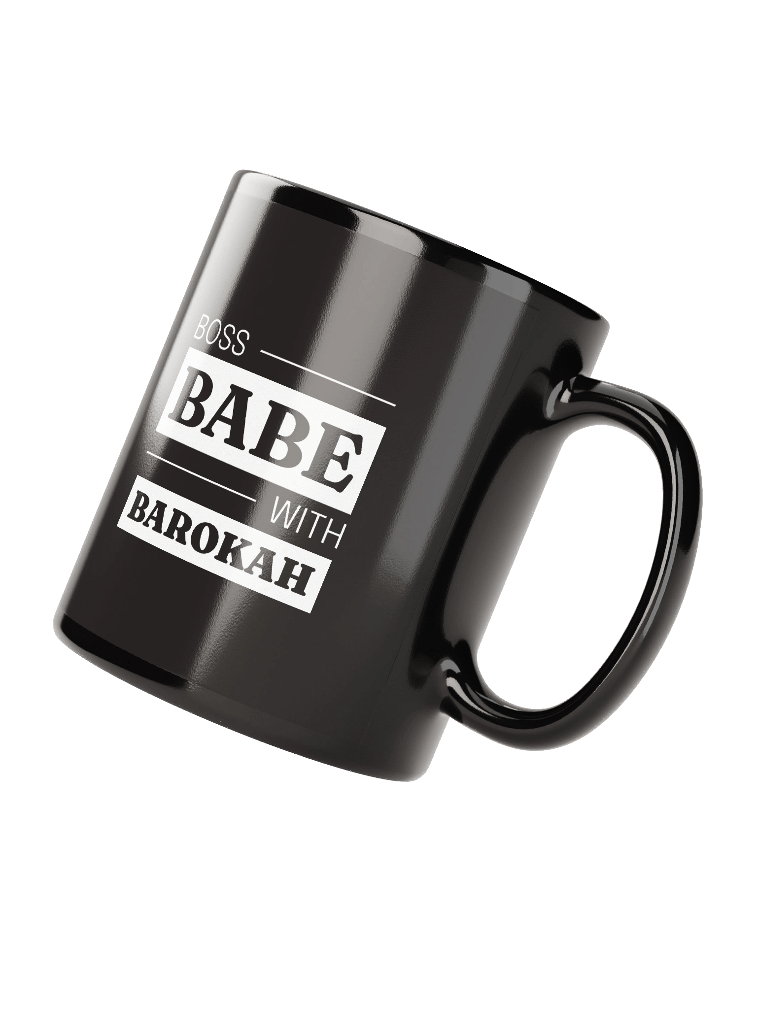 Boss Babe Black Glossy Mug product image (3)