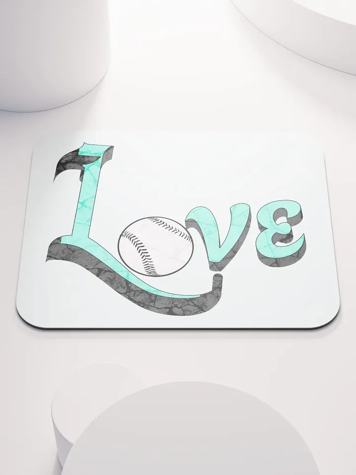 Love Baseball of the Game Mouse Pad product image (1)