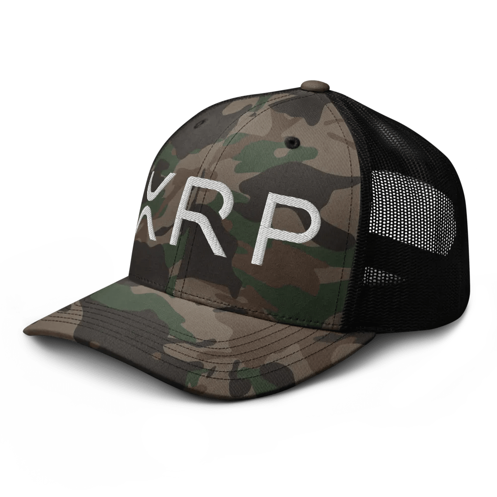 XRP Logo Embroidered Camo Hat product image (3)