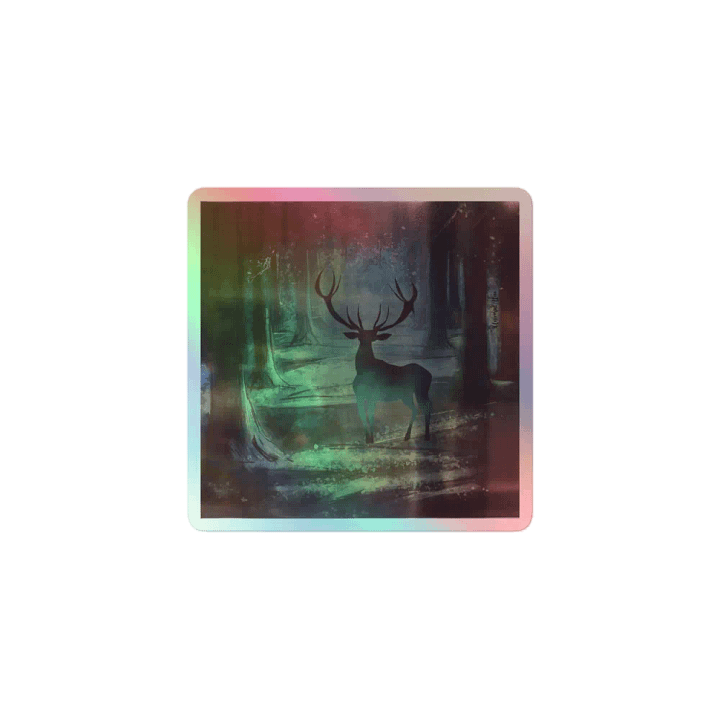 Mystic Forest Deer Holographic Sticker Sheet product image (1)