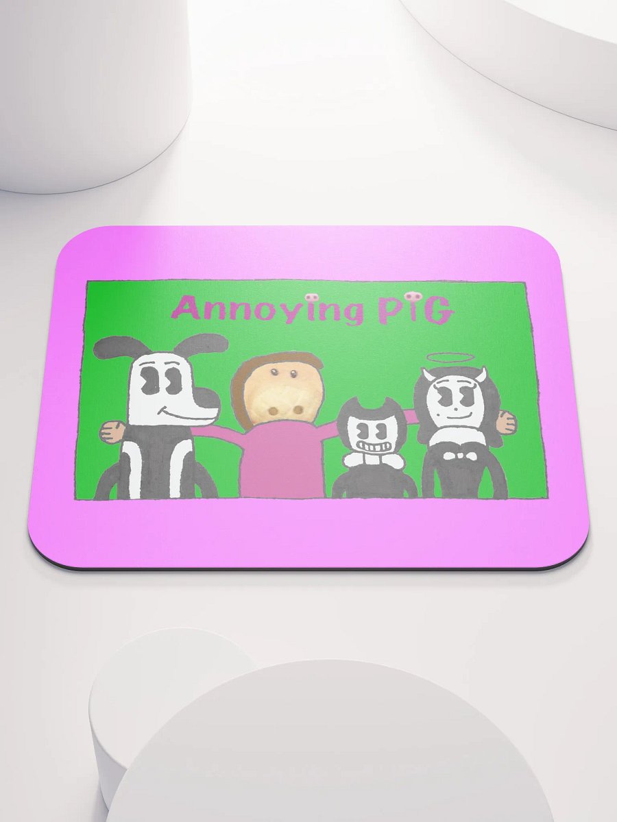 Annoying Pig Family Portrait (Mousepad) product image (1)