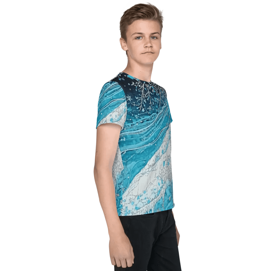 Winter Frost, Unisex Youth Crew Neck T-Shirt product image (8)