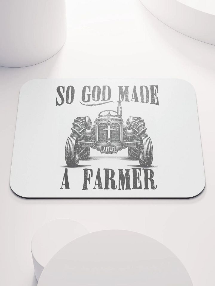 Vintage - So God Made a Farmer Mousepad product image (1)