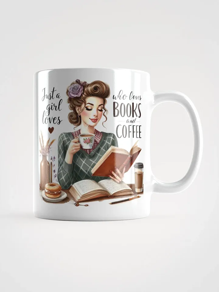 Cozy Reads White Glossy Mug product image (1)