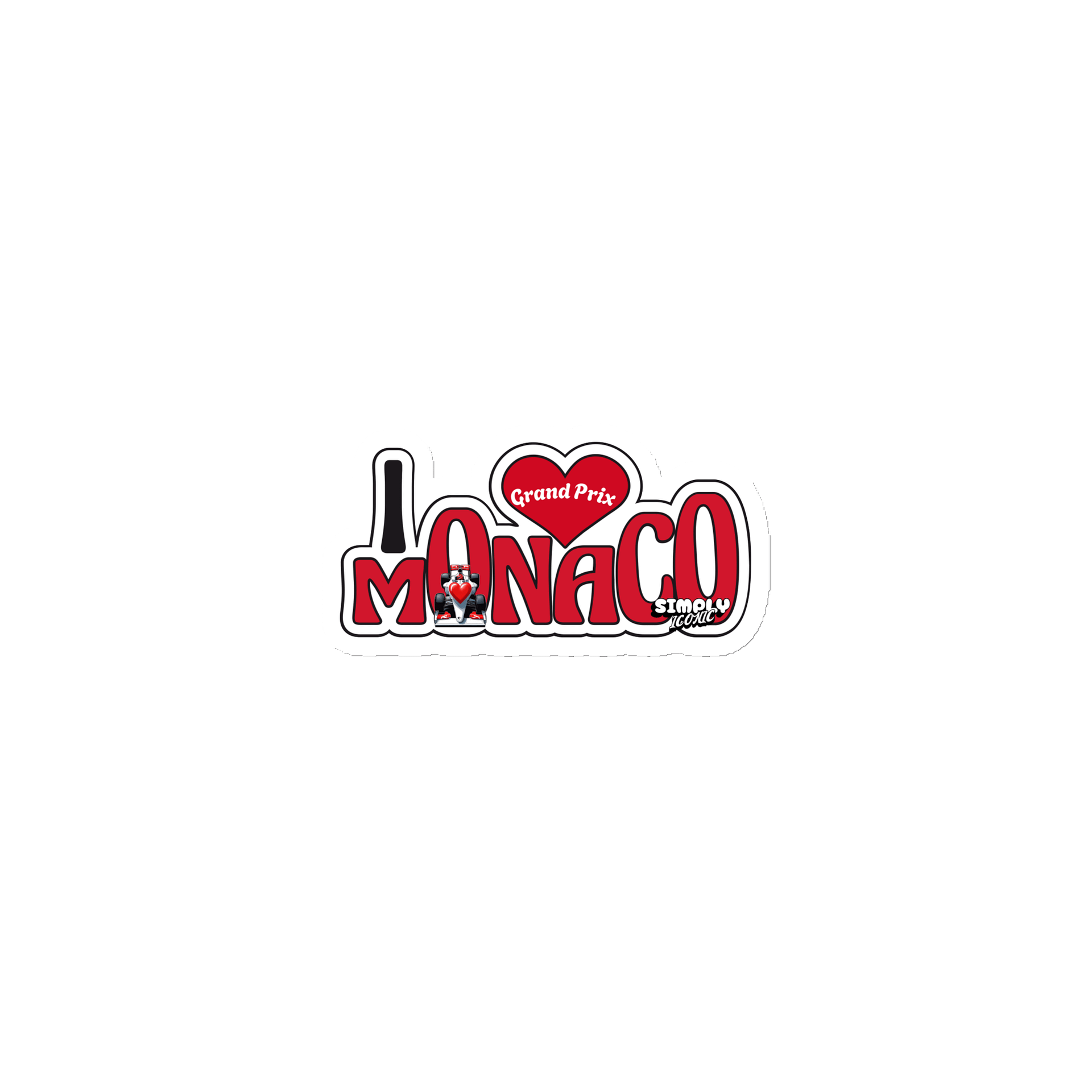 Monaco Grand Prix Die-Cut Magnet product image (1)