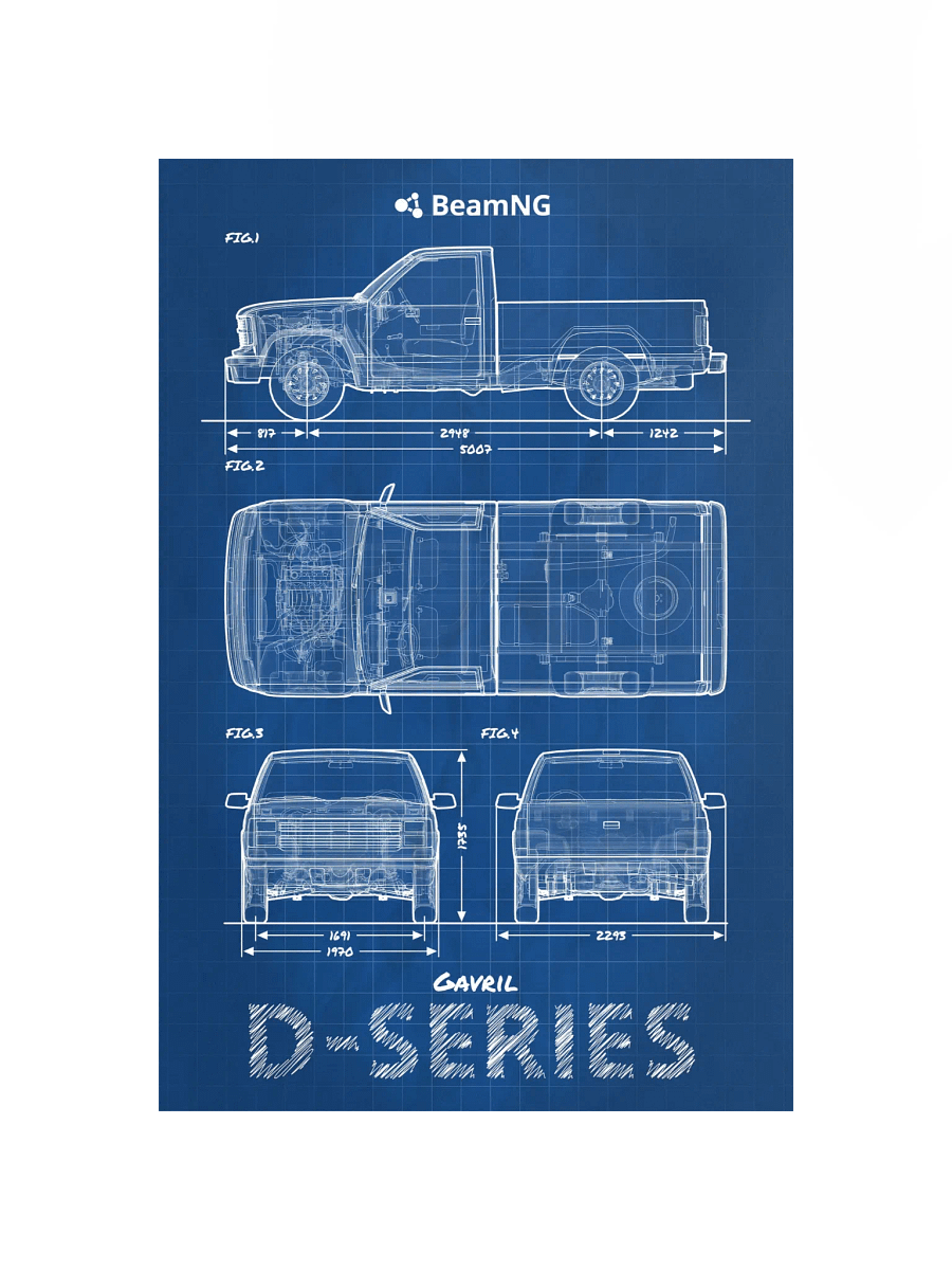 Gavril D-Series Blueprint Poster product image (2)