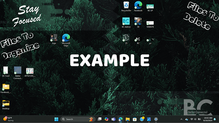 Better Connected Stay Focused Desktop Wallpaper Organizer (Natural Elements Collection) product image (2)
