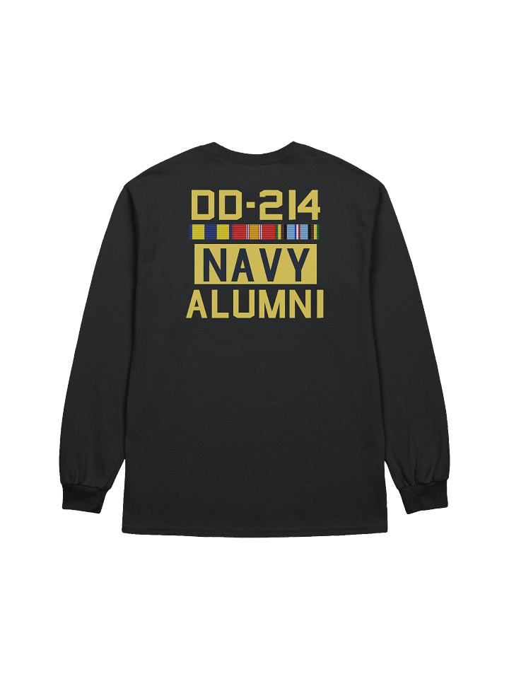 DD-214 Navy Alumni Cotton Long Sleeve T-Shirt product image (2)