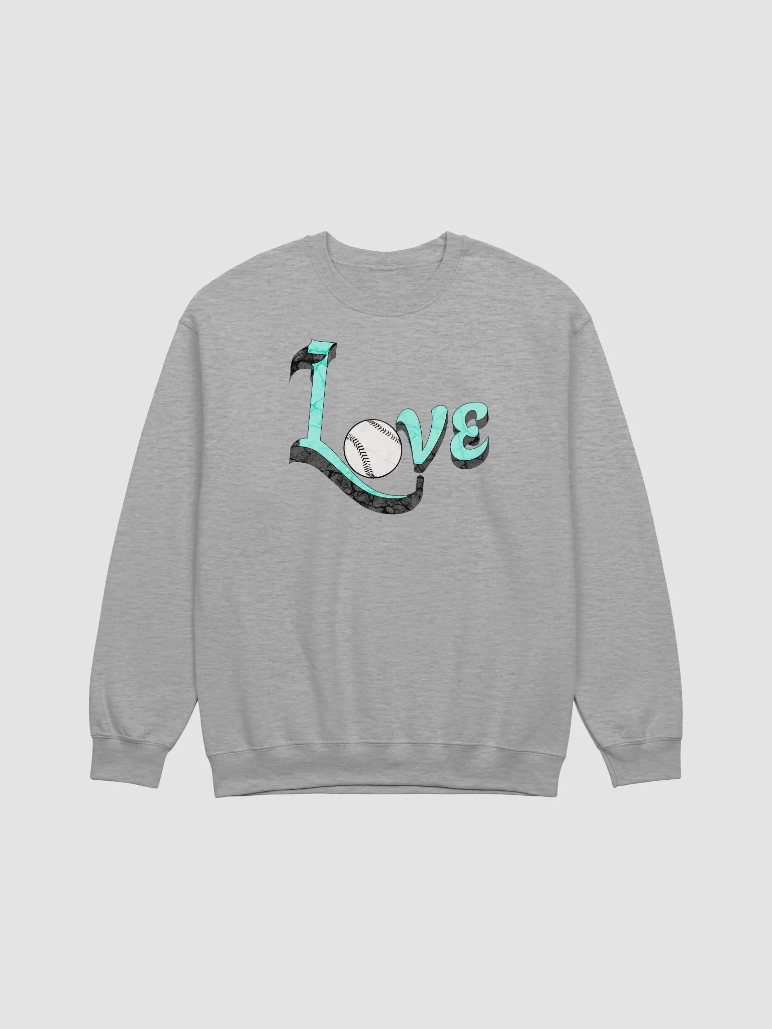 Love Baseball Sporty Crewneck Sweatshirt product image (17)