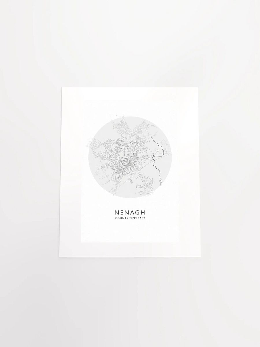 Nenagh: Unframed Poster Map (Circular) product image (19)