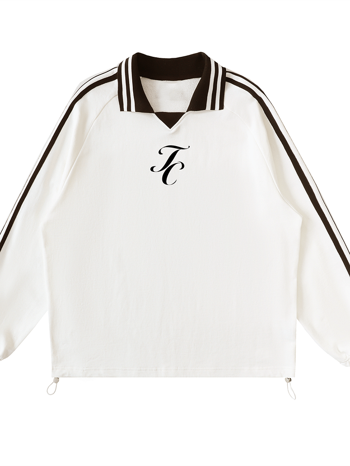 Through Christ Striped Collar Pullover product image (1)