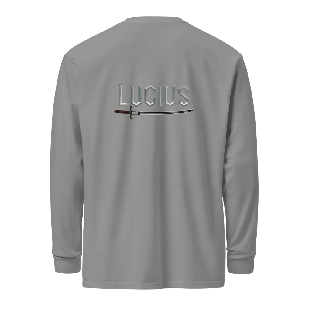The Power Unisex Garment-Dyed Heavyweight Long Sleeve Shirt product image (2)