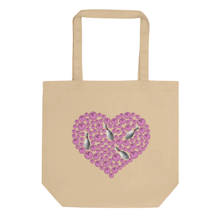 Heart Bowling Strike Eco Tote Bag product image (1)