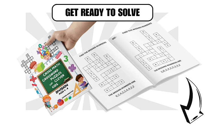 100 Crossmath Puzzles: Division for Kids (Ages 4-8) | Ebook | Printable PDF product image (2)