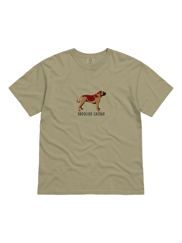 Droolius Caesar T-Shirt(Embroidered) of a Bullmastiff(Tan) product image (3)