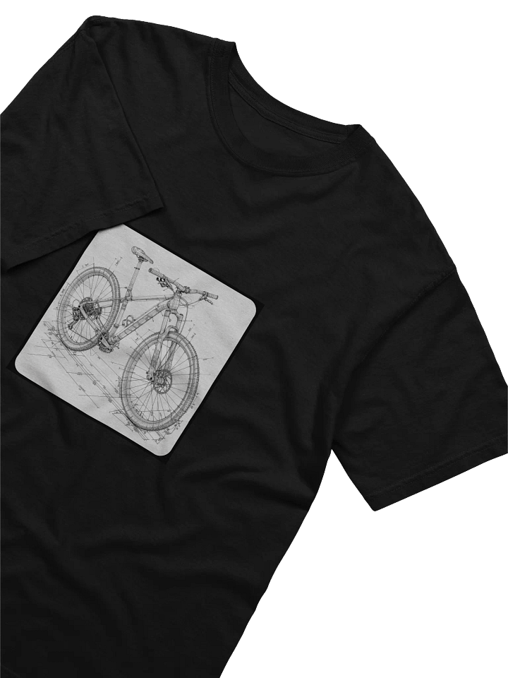 Cross-Country MTB Blueprint AI Graphic Tee product image (1)