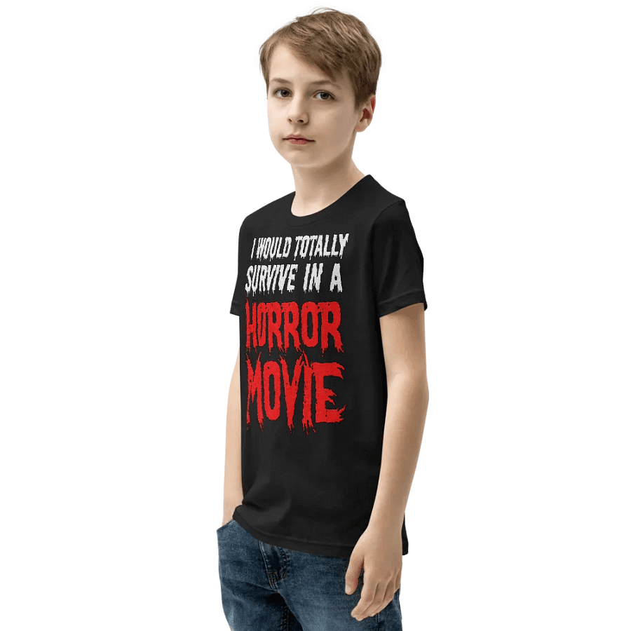I Would Totally Survive In A Horror Movie T-Shirt For Kids product image (7)
