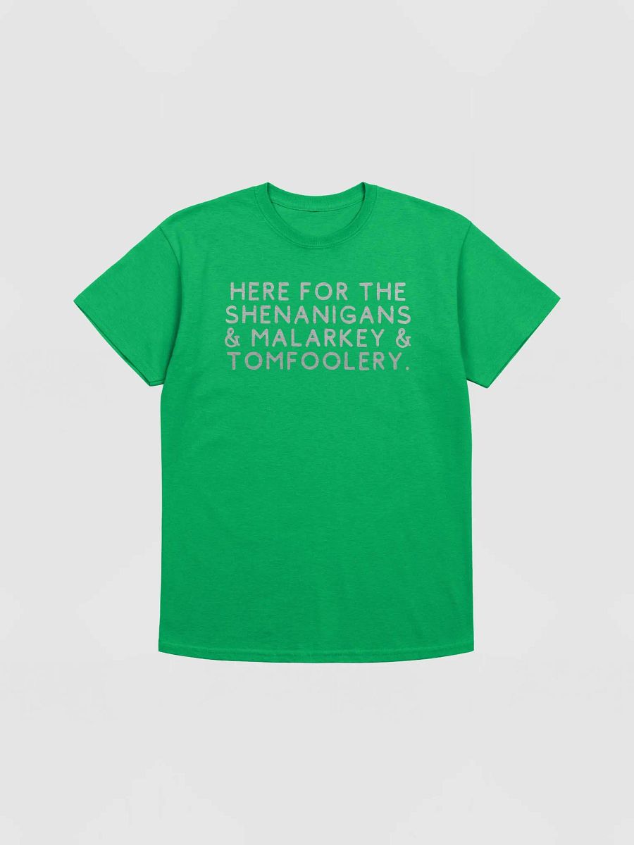 Here for the shenanigans malarkey and tomfoolery St Patrick T-Shirt, Personalized Lucky Shirt, St. Patrick's Day Shirt, St Patty's Day Shirt product image (1)