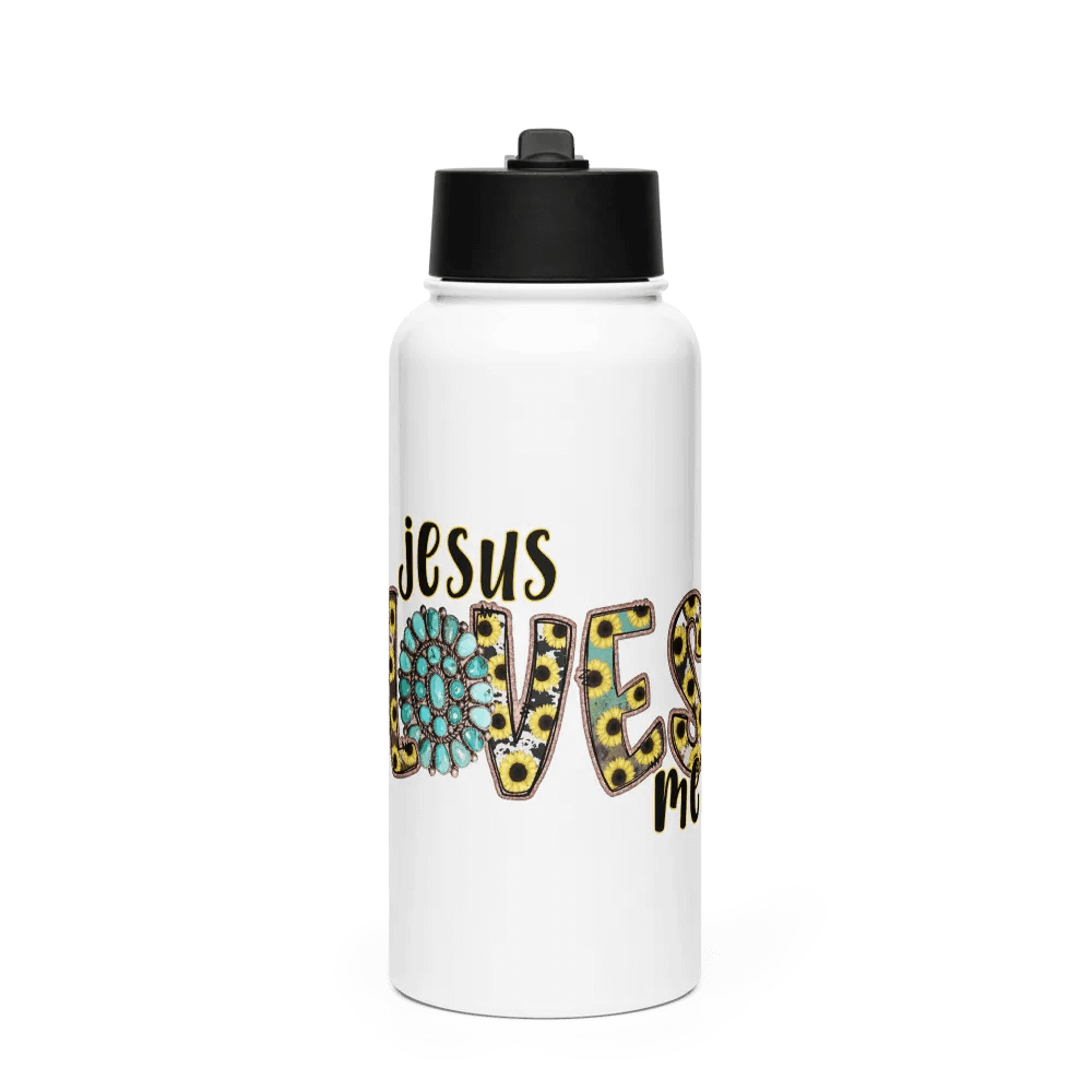 Jesus Loves Me - Stainless Steel Sports Water Bottle product image (1)