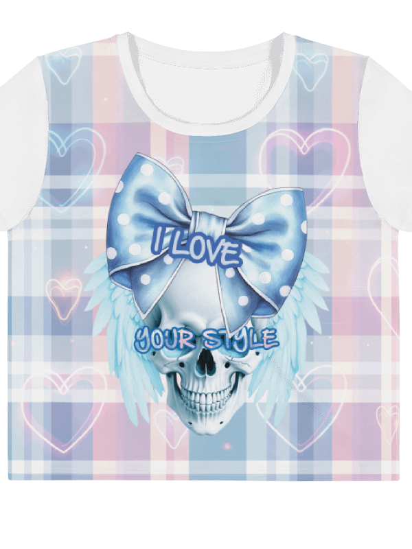 Skull from the school Crop Tee product image (2)