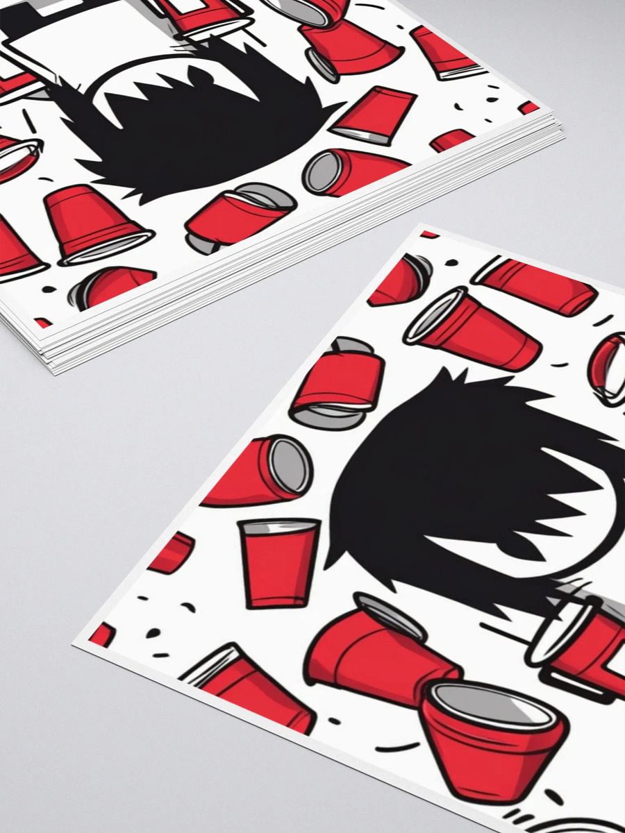 Party Cup Cartoon Kiss Cut Stickers product image (3)