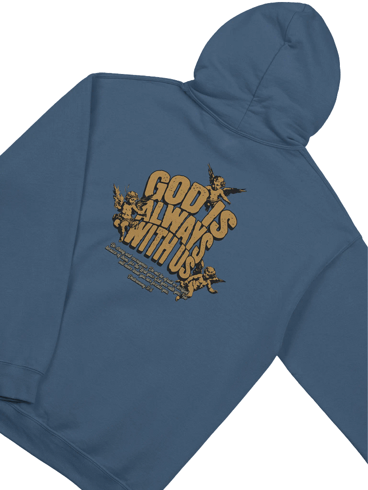 God Is Always With Us Hoodie | Christian Faith Sweatshirt with Bible Verse product image (1)