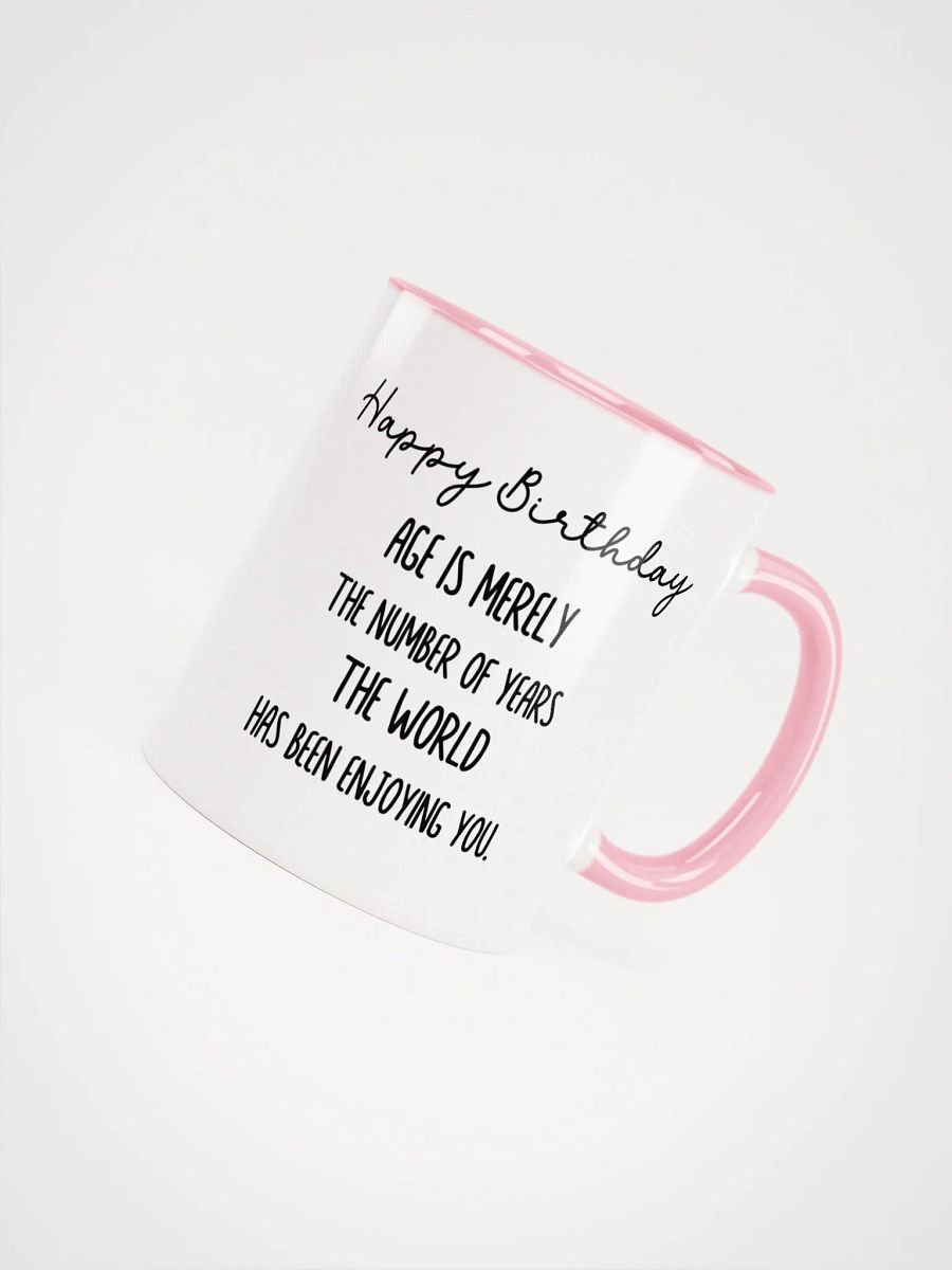 Two Tone Birth Flower Mug JULY – Personalized Gift product image (5)