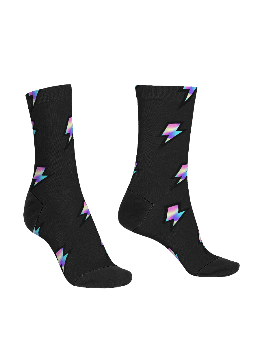 Electric Rainbow Crew Socks product image (3)