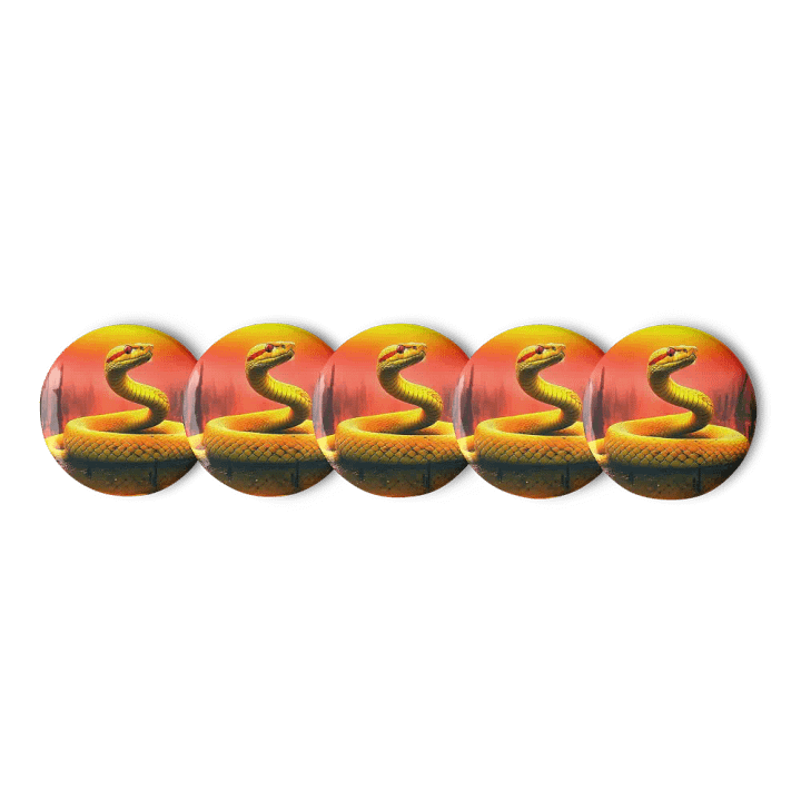 Sunset Serpent Pin Button Set product image (1)