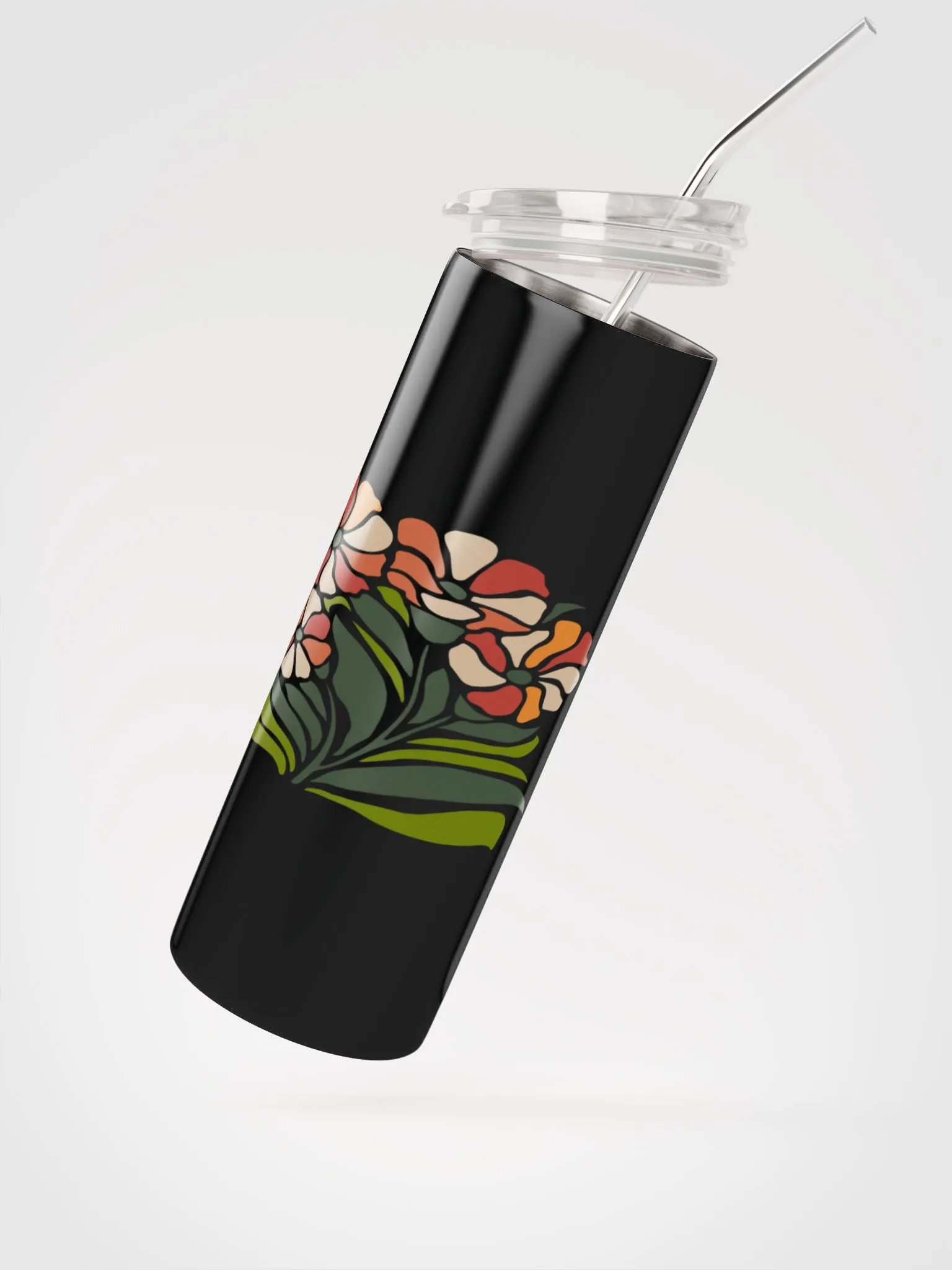 Tumeur Watercolor Flowers Tumbler Wrap PNG Download,Floral Tumbler Design product image (2)