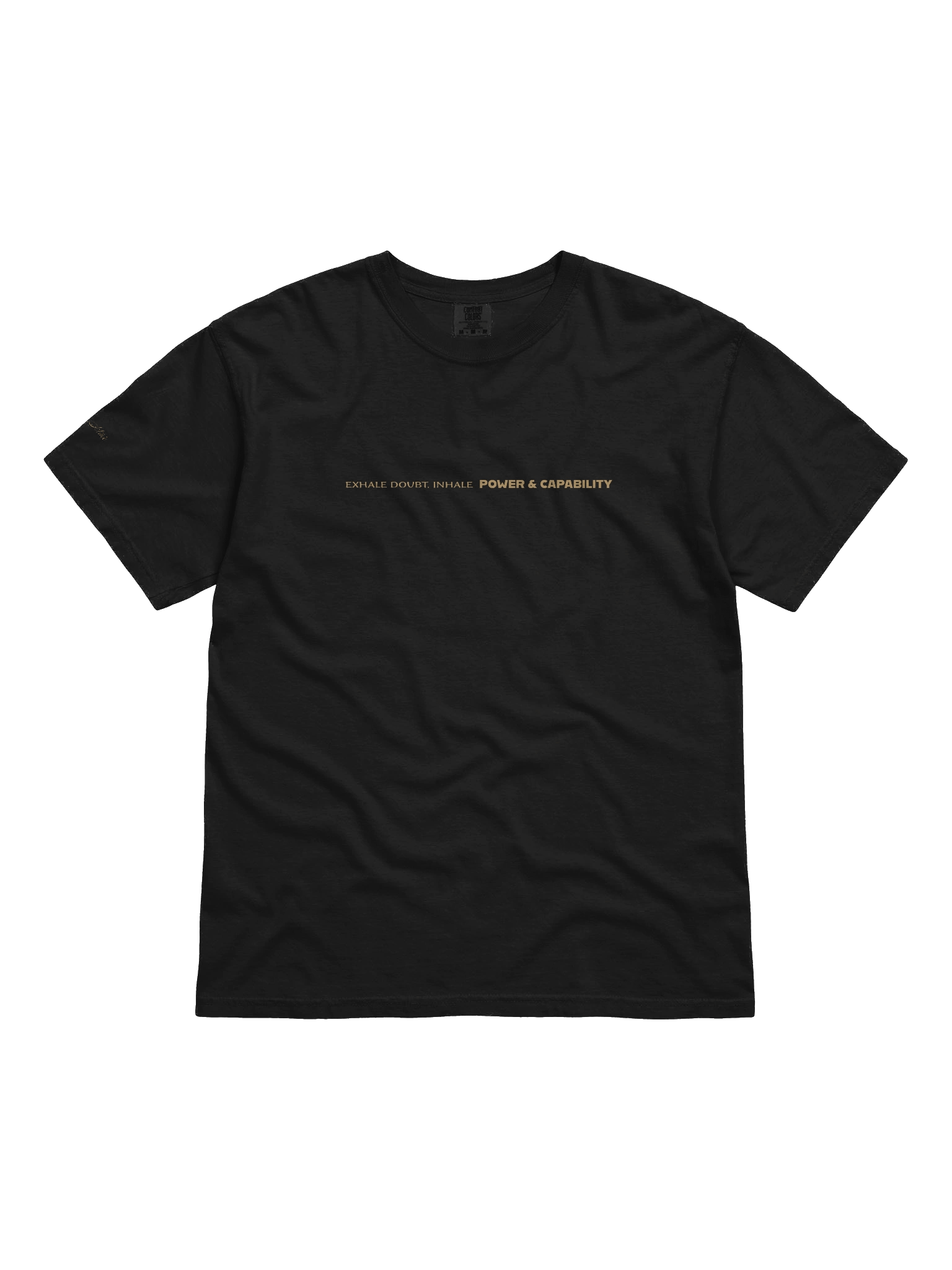 Soully Mine- GOLD PRINT Exhale, Inale T-Shirt product image (1)