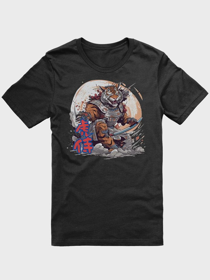Samurai Tiger Graphic T-Shirt, Japanese Warrior Art Tee, Unique Animal Print T-Shirt, Cool Tiger Samurai Design Top Classic Tee product image (1)