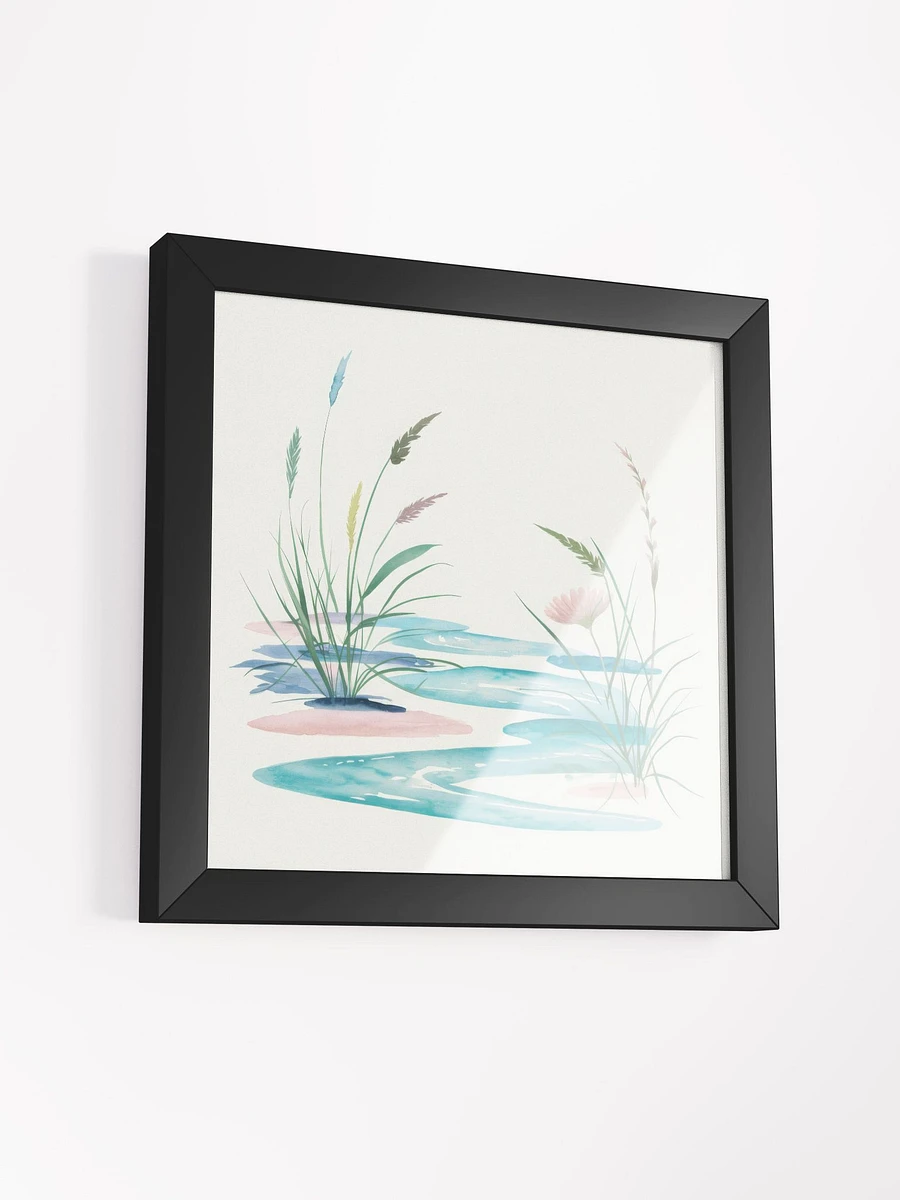 Gentle Floral Water Reflection Watercolor - Framed Poster product image (3)