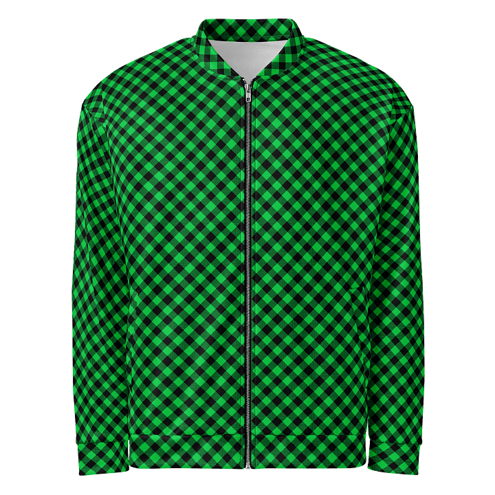 Customizable Plaid Power Bomber Jacket product image (1)