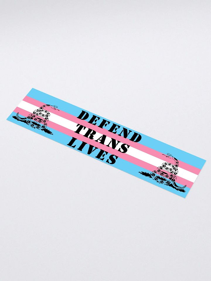 Defend Trans Lives - Bumper Sticker - Snake product image (1)