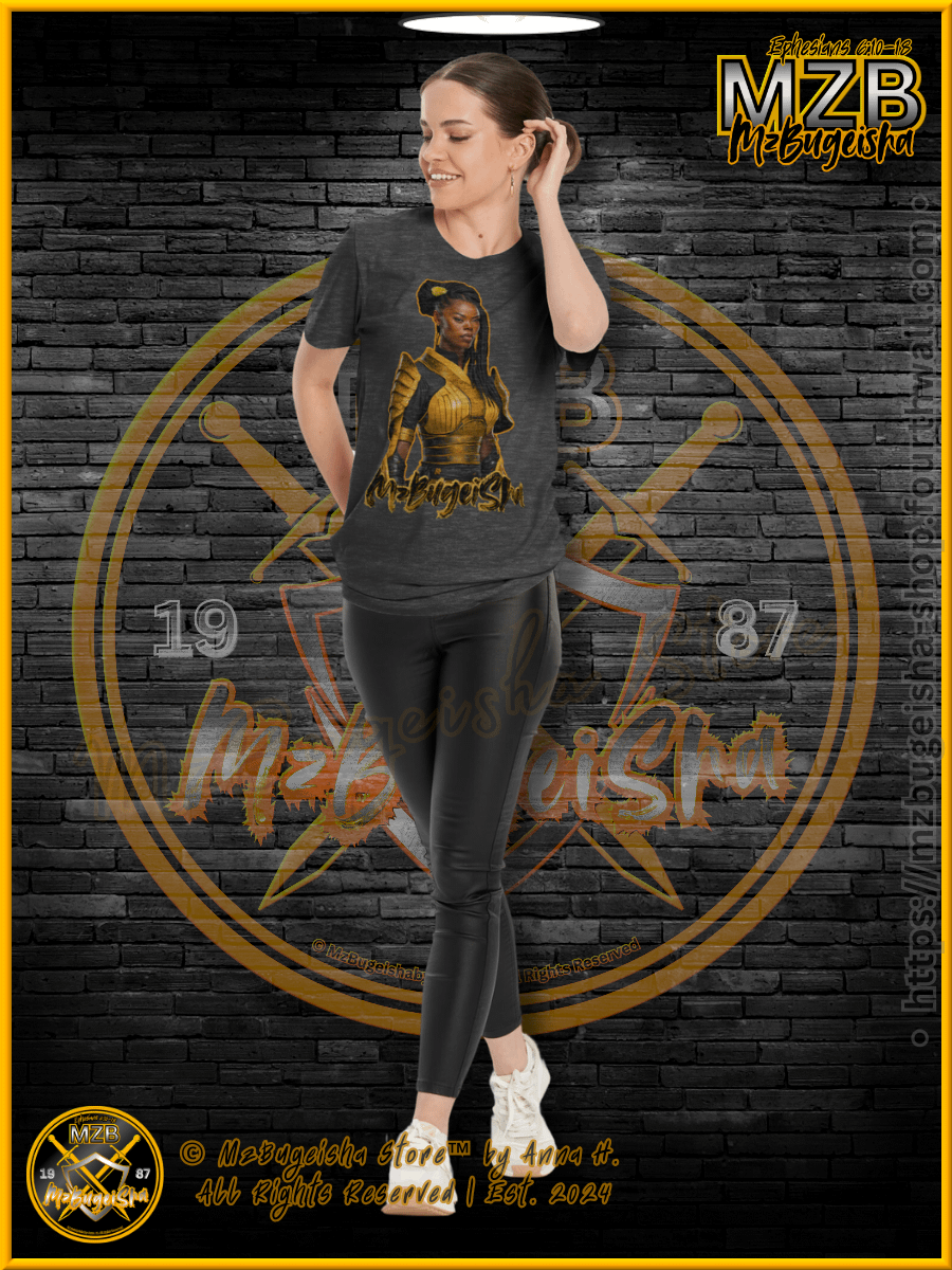 T-Shirt - MzBugeisha™ Warrior [V1] (blk/yellow)" Comfort T-Shirt By Anna H. product image (5)