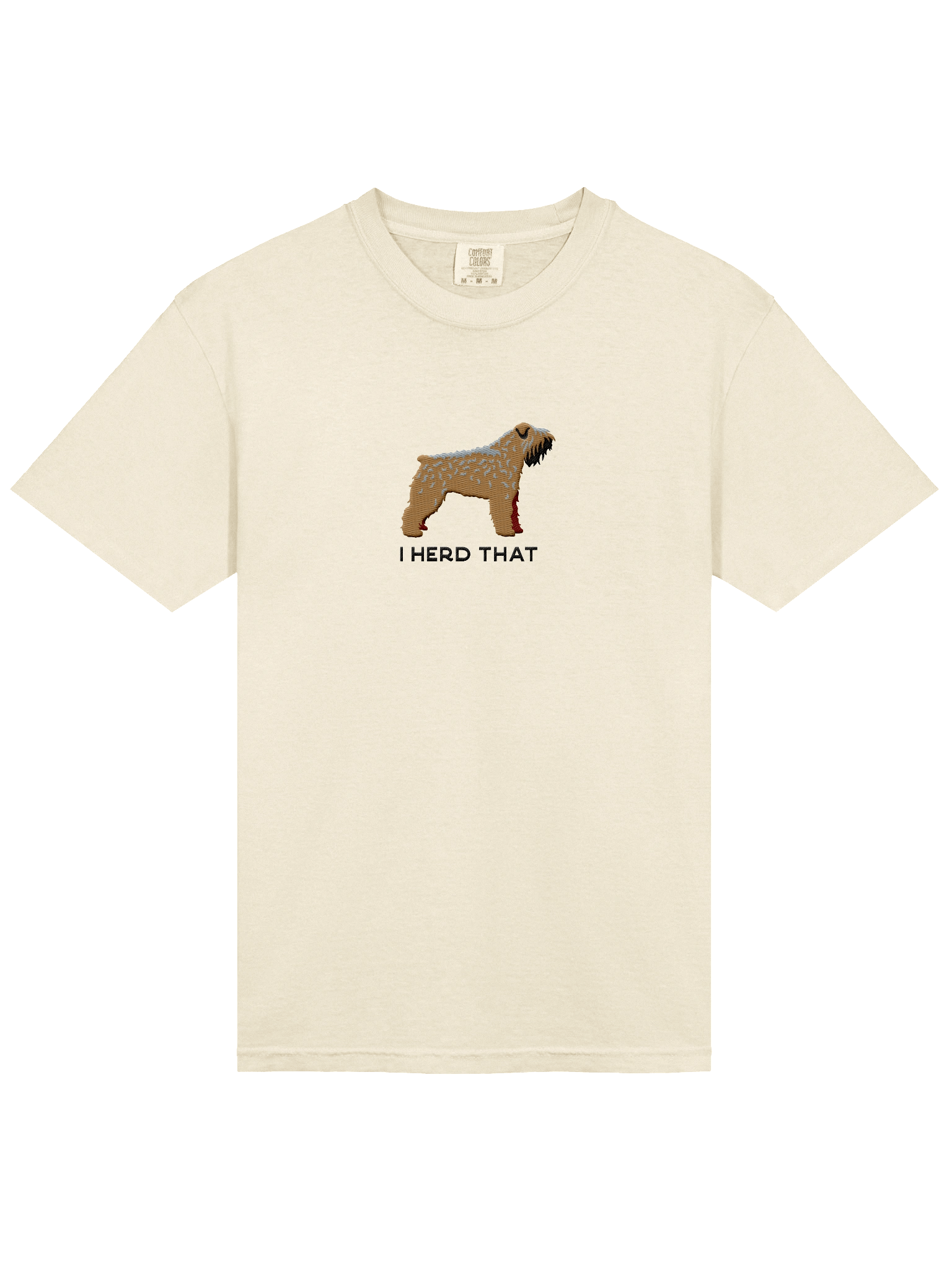 I Herd That T-Shirt(Embroidered) of a Bouvier des Flandres(Brown) product image (43)