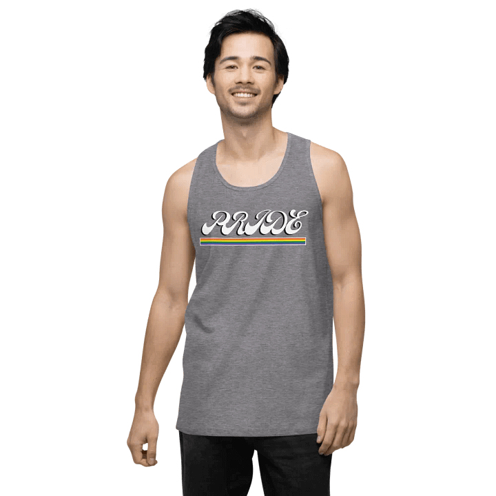 Simple Pride Script Tee with LGBTQIA+ Colors product image (27)