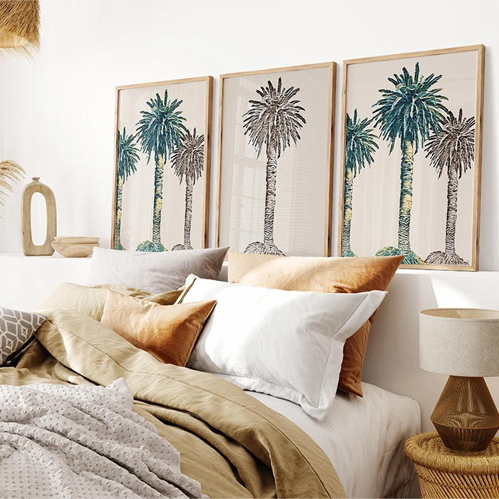 3 Palm Trees - Portrait - Museum-Quality Poster product image (7)